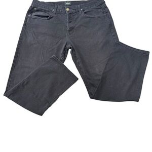Mens Hudson black denim jeans  button fly Size 38